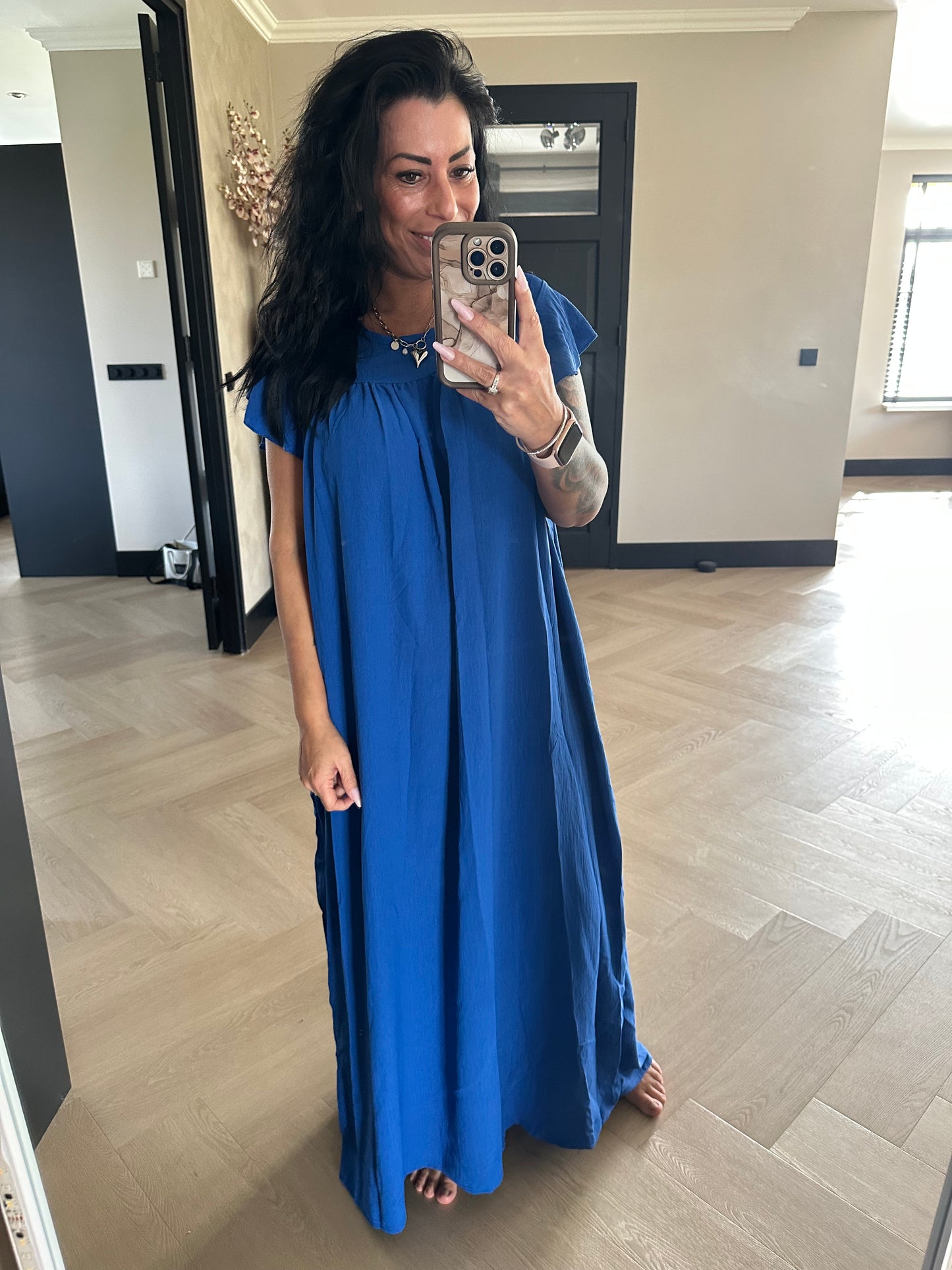 Long Jazz Dress Royal Blue