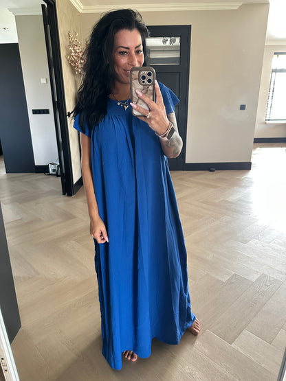 Long Jazz Dress Royal Blue