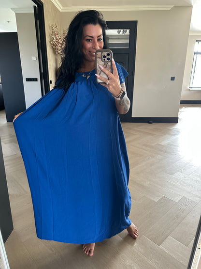 Long Jazz Dress Royal Blue