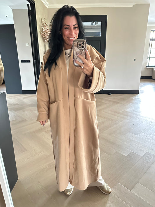 Luna Oversized Vest Camel