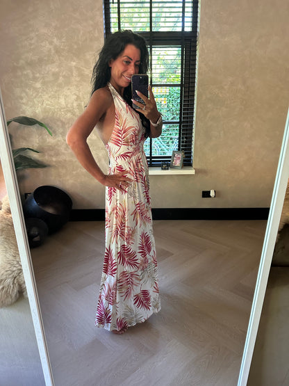 MAGIC Dress Leaf Gold Rosa