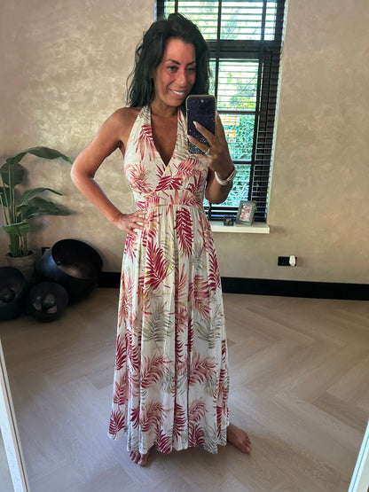 MAGIC Dress Leaf Gold Rosa