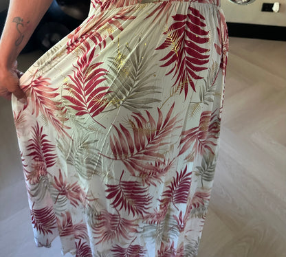 MAGIC Dress Leaf Gold Rosa