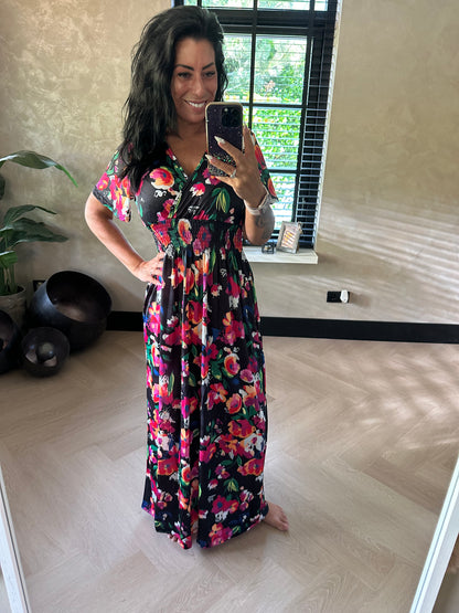 MAGIC Dress Floral Black