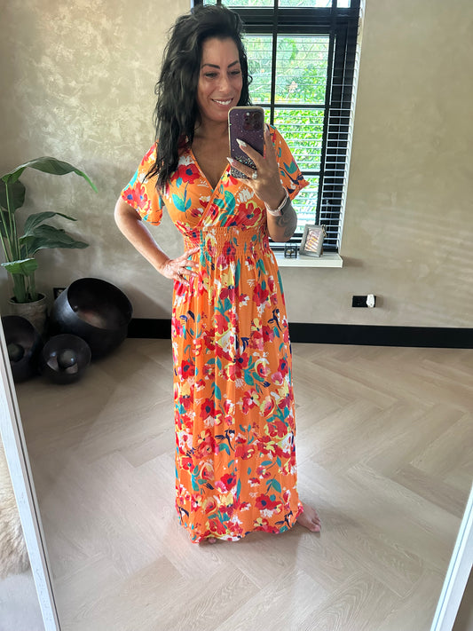 MAGIC Dress Floral Orange