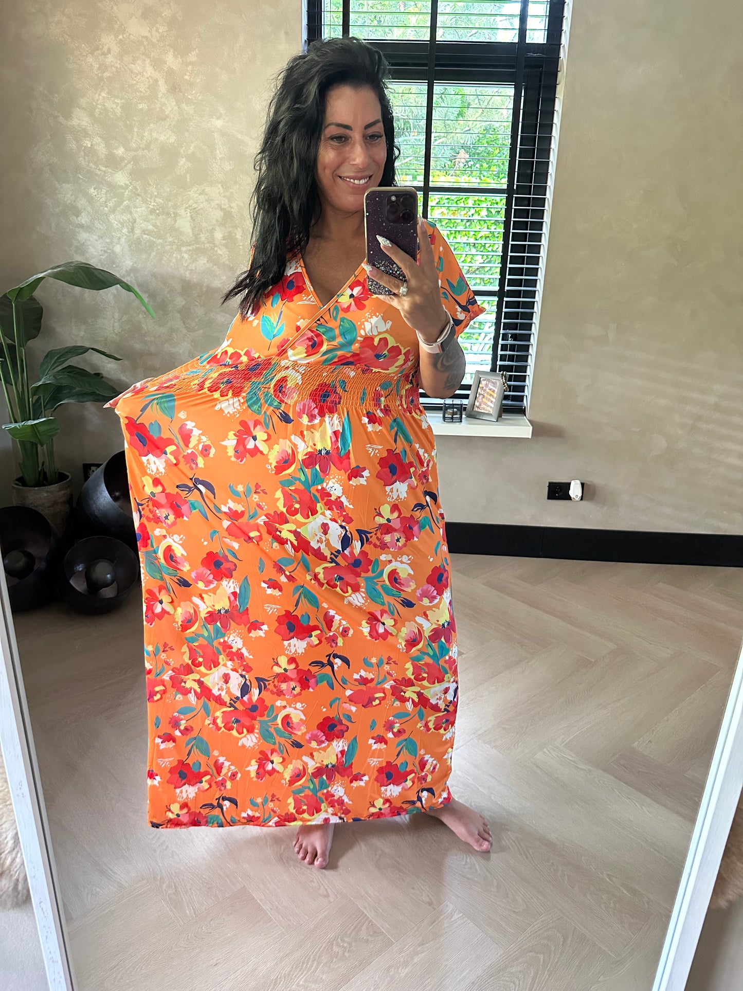 MAGIC Dress Floral Orange