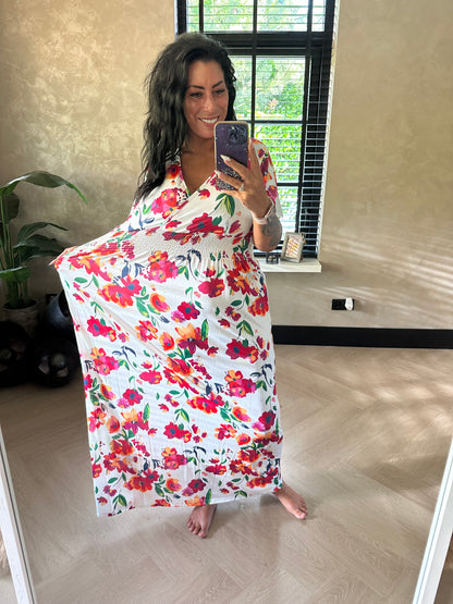 MAGIC Dress Floral White