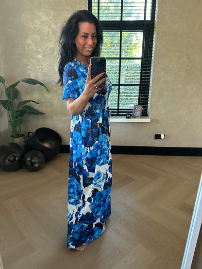MAGIC Dress Flowers Blue
