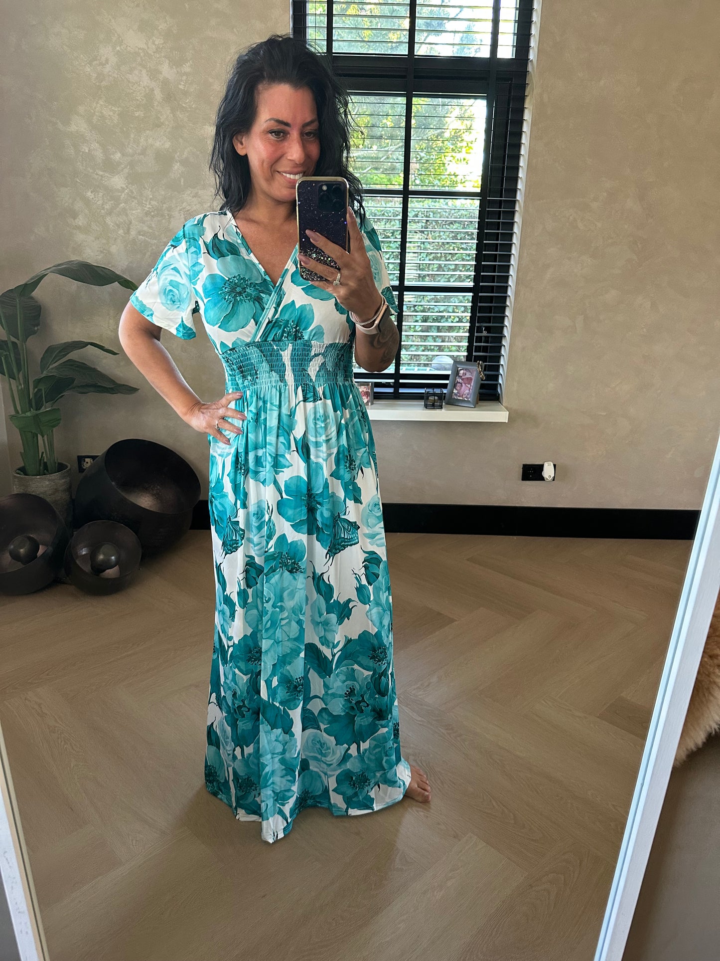 MAGIC Dress Flowers Grün
