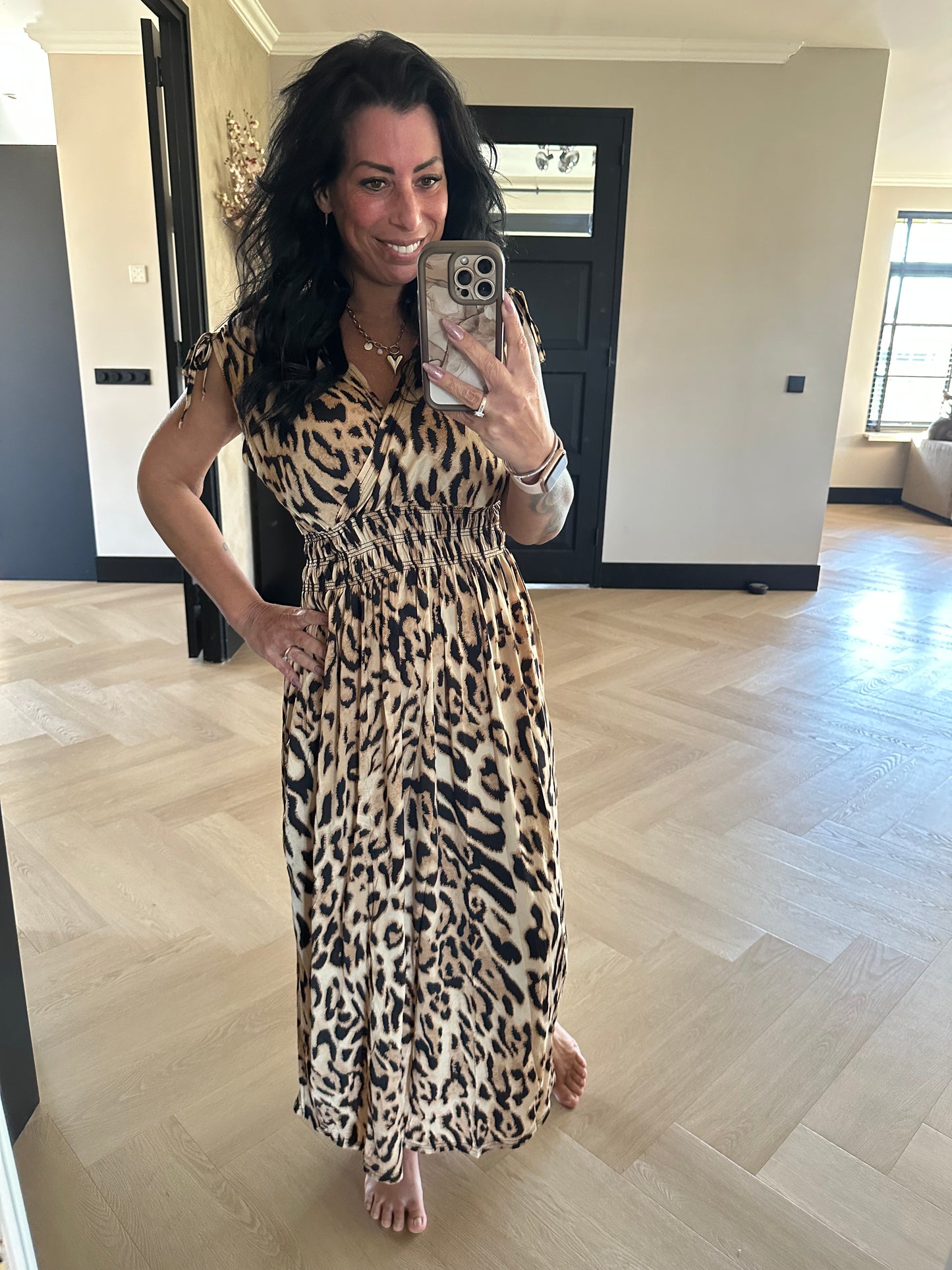 MAGIC Dress Long Leopard 2.0 Braun