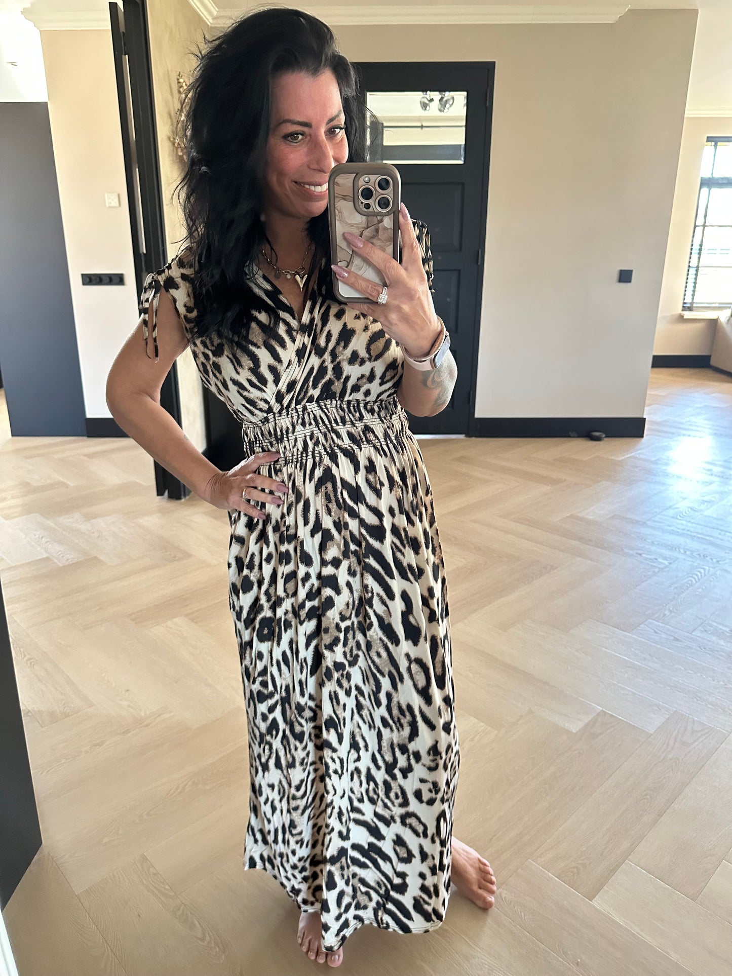 MAGIC Dress Long Leopard 2.0 Taupe