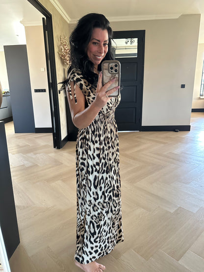 MAGIC Dress Long Leopard 2.0 Taupe