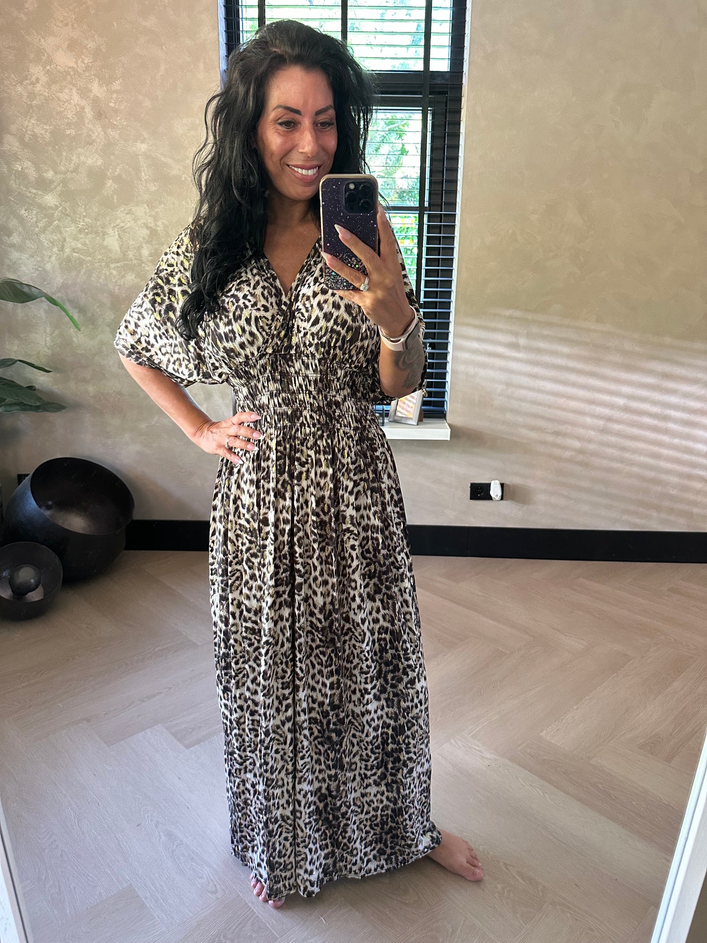 MAGIC Dress Panther Grey Gold