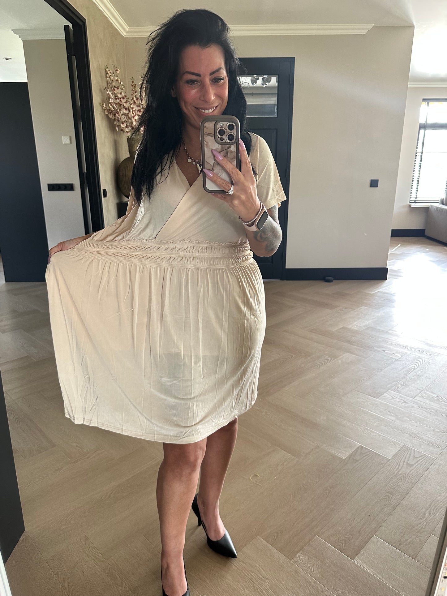 MAGIC Dress Short Beige