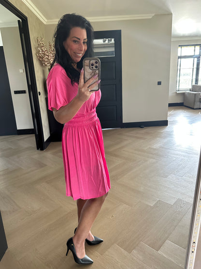 MAGIC Dress Short Fuchsia