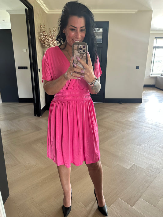 MAGIC Dress Short Fuchsia