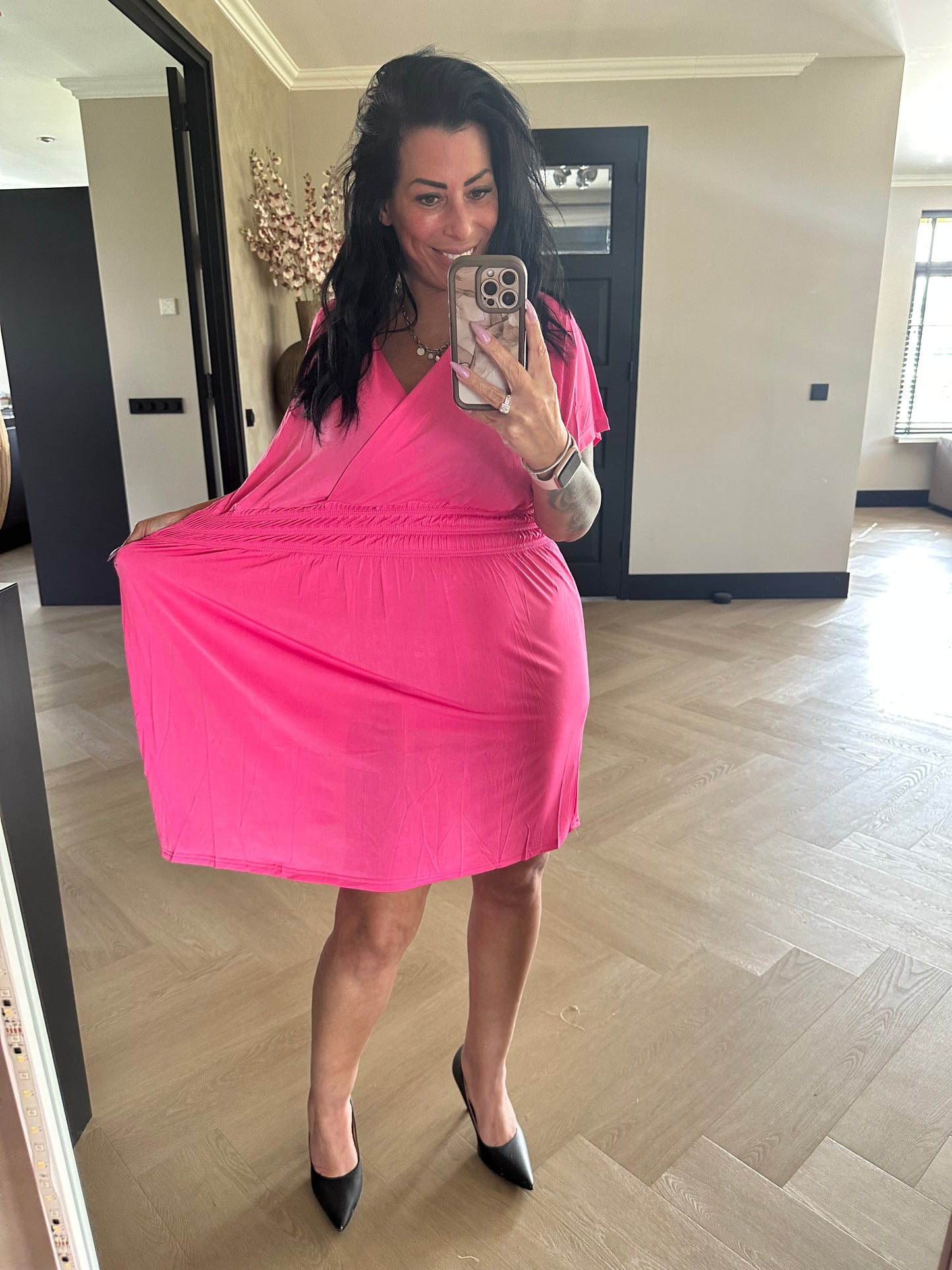 MAGIC Dress Short Fuchsia