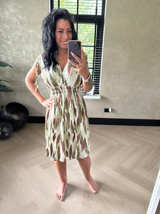 MAGIC Dress Short Mystic Weaves Green