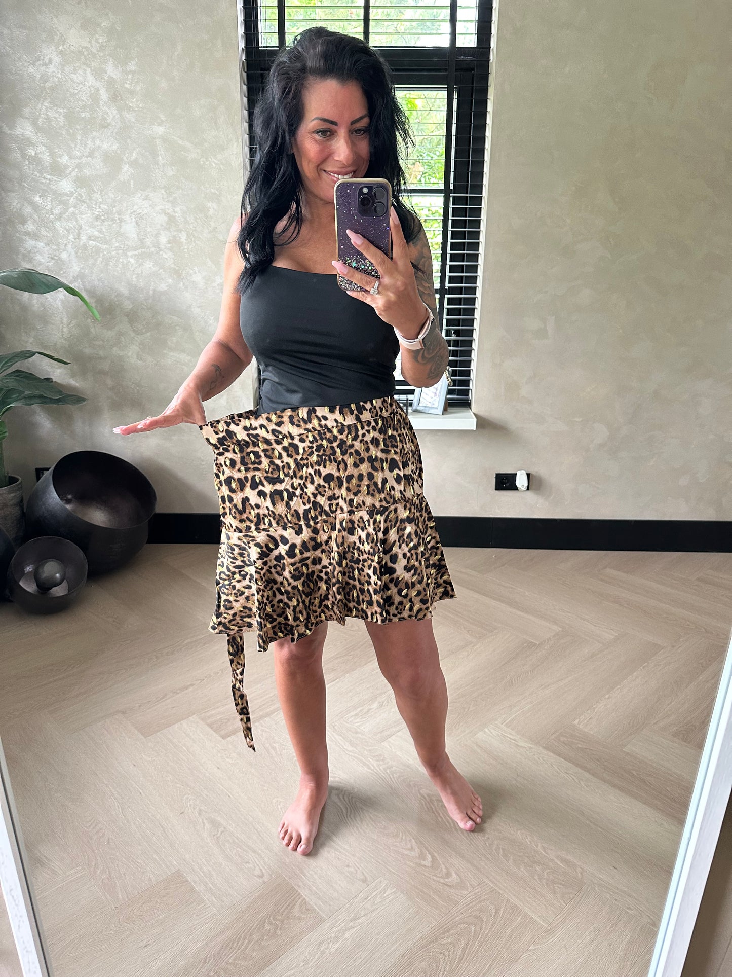 MAGIC Skirt/Short Leopard Gold Brown