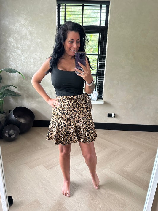 MAGIC Skirt/Short Leopard Gold Brown