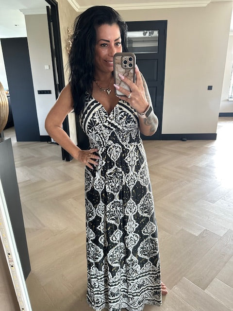 MAGIC Tank Dress Gold Black