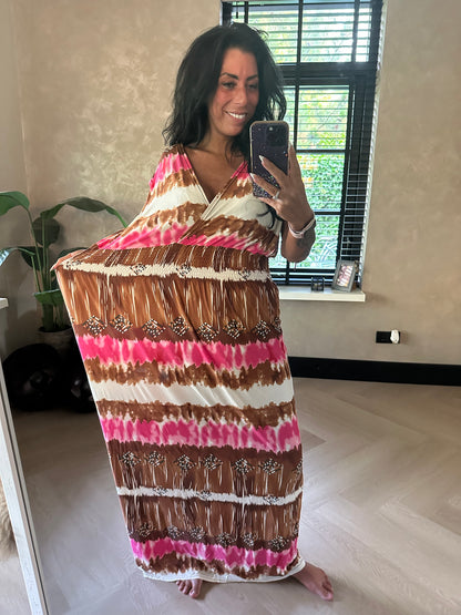 MAGIC Dress Tie Dye Brown