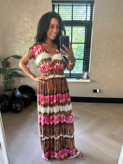 MAGIC Dress Tie Dye Brown
