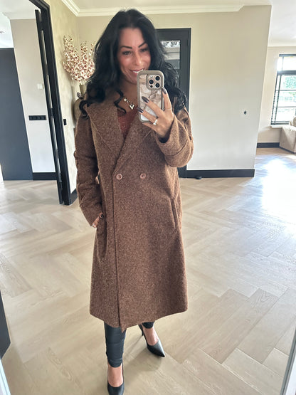 Mila Tussenmantel Chocolate