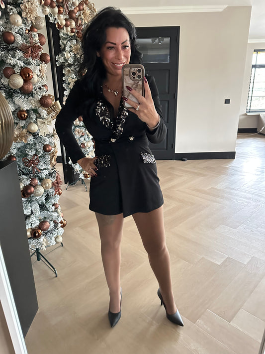 Nikki Playsuit Black