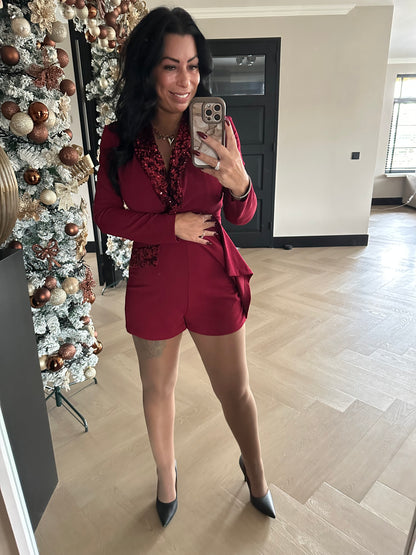Nikki Playsuit Bordeaux
