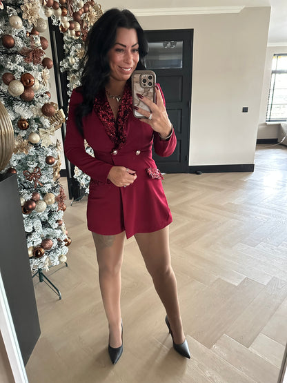 Nikki Playsuit Bordeaux