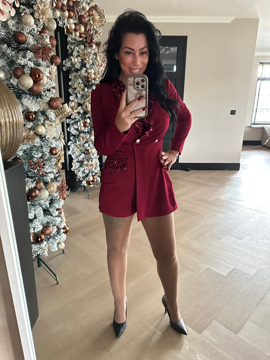 Nikki Playsuit Bordeaux