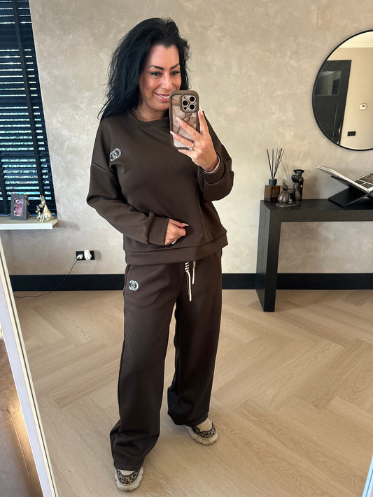 OC Comfy Set With Strass Brown