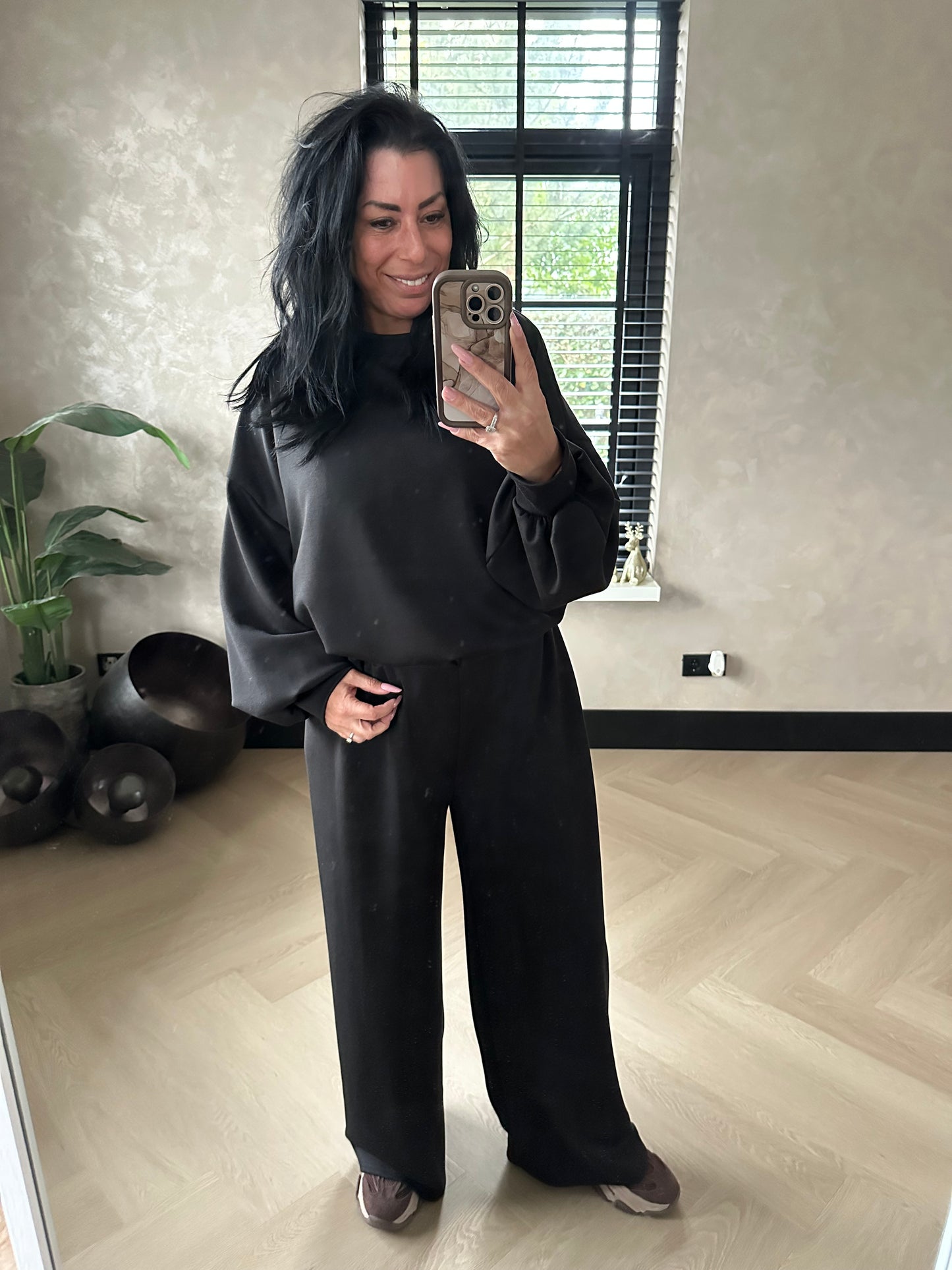 Rose Plus Size Comfy Set Black