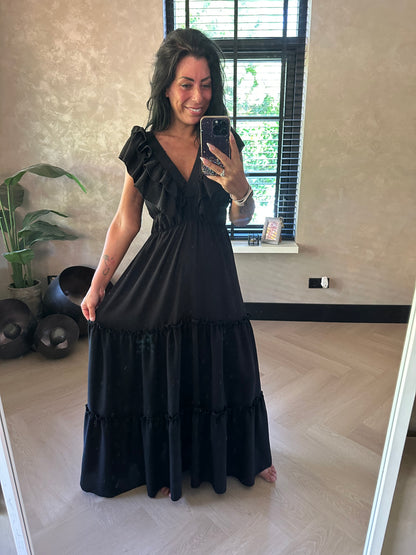 Chevy-Kleid mit Taschen Rosa