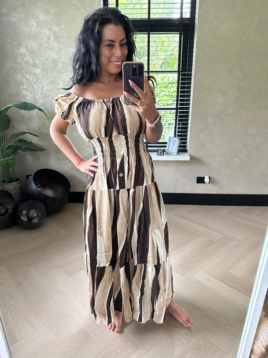 Sara Dress Brown