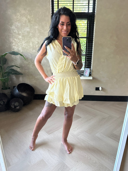 Sophie Playsuit Butter Yellow
