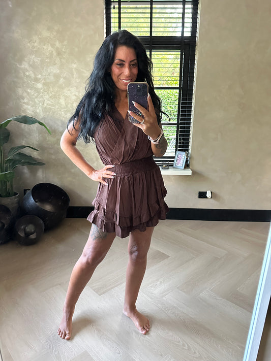 Sophie Playsuit Chocolate