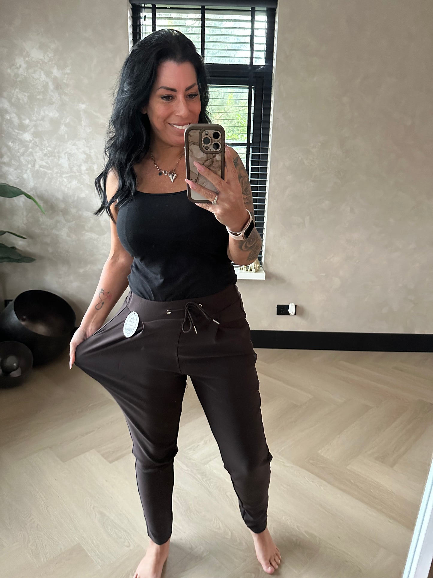 Reisehose Braun
