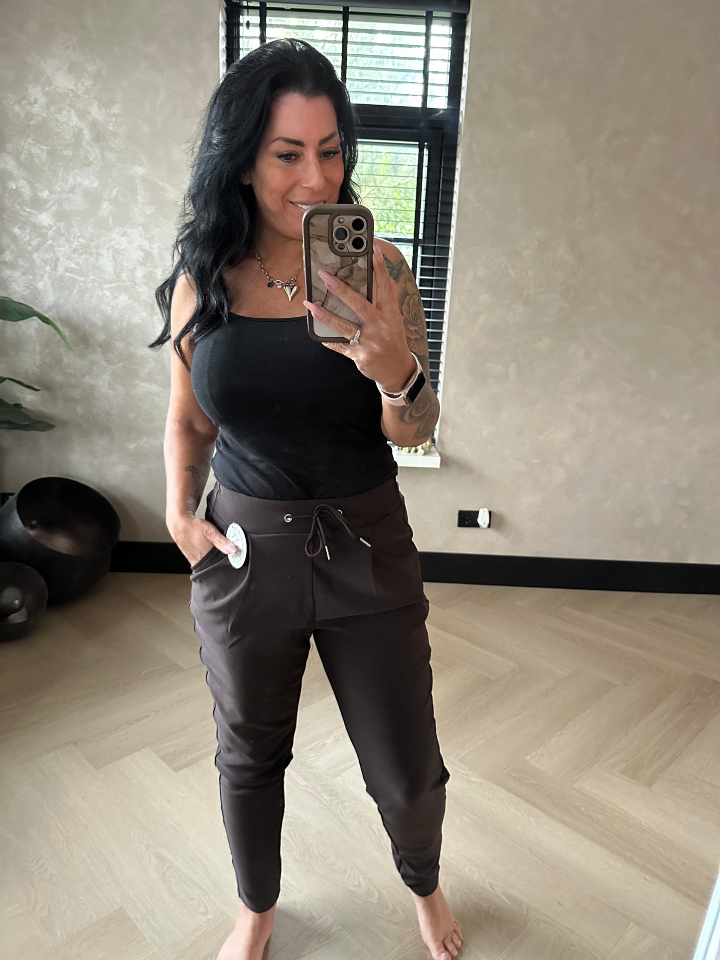 Reisehose Braun