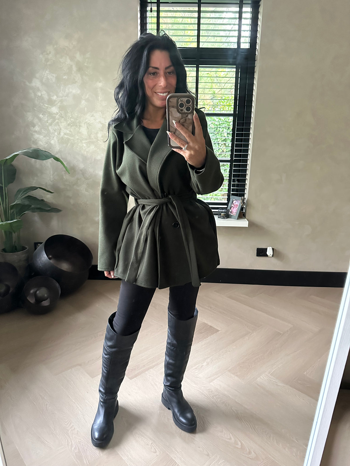 Trenchcoat Short Green