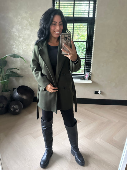 Trenchcoat Short Green