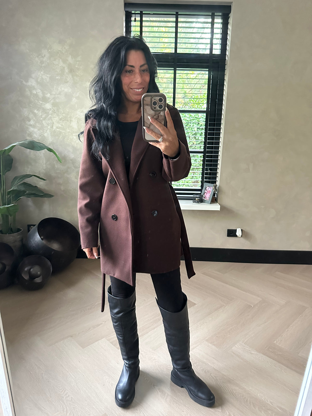 Trenchcoat Short Brown