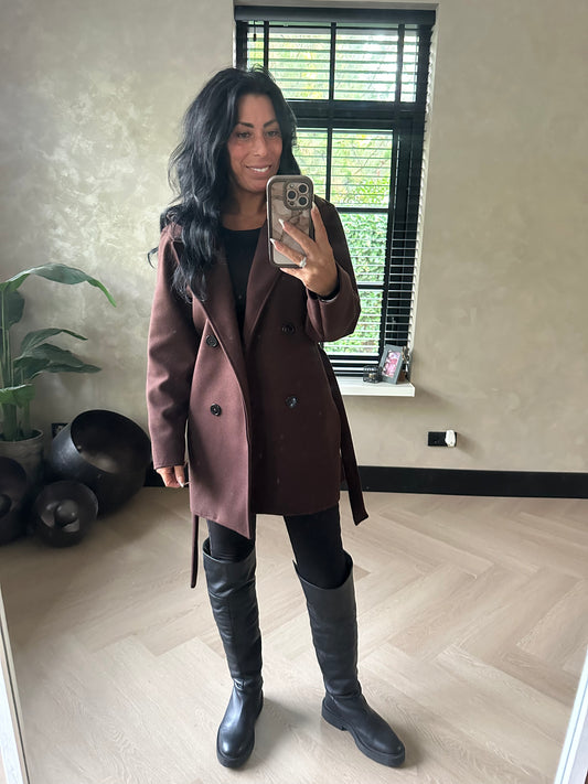 Trenchcoat Short Brown