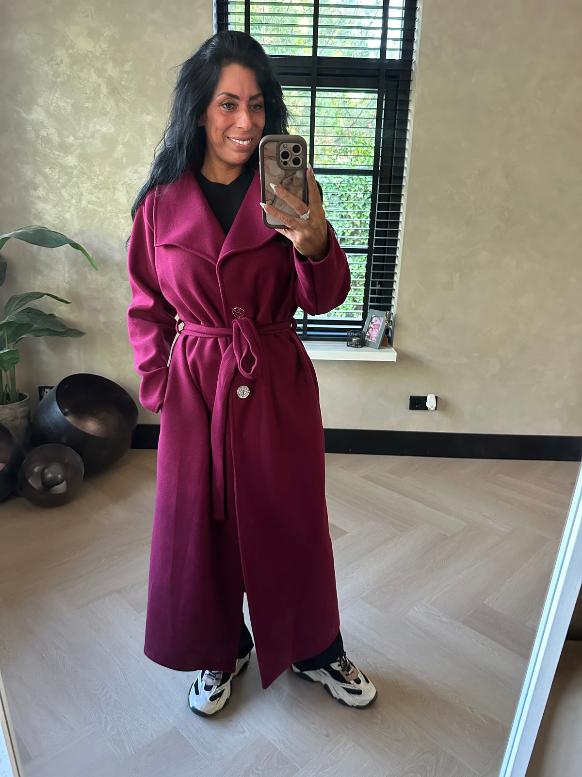 Trenchcoat Long Bordeaux