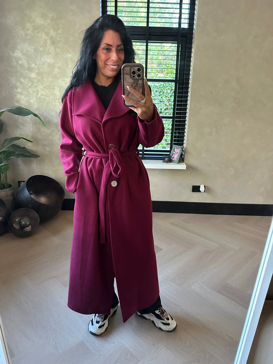 Trenchcoat Long Bordeaux