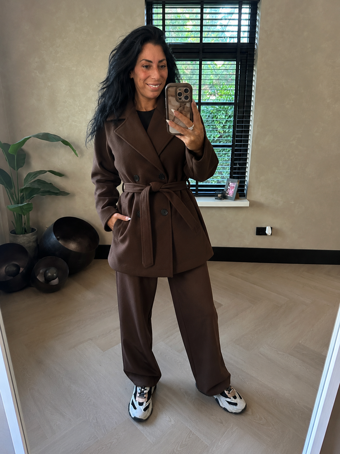 Trenchcoat Short Brown