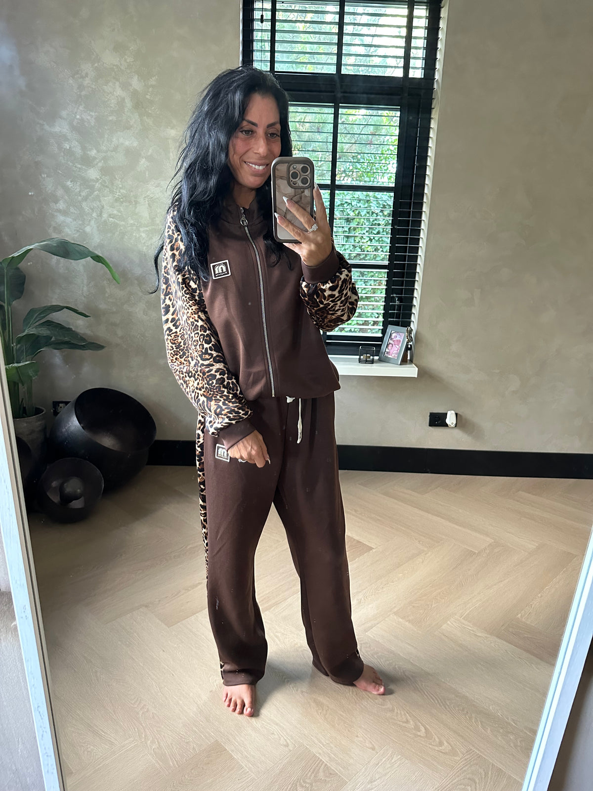 Leopard Comfy Set Brown