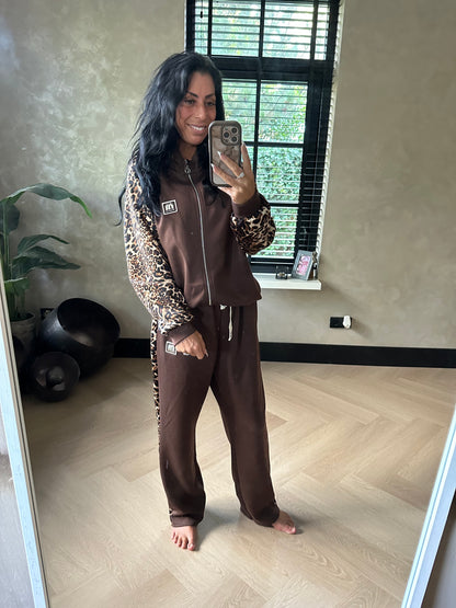 Leopard Comfy Set Brown