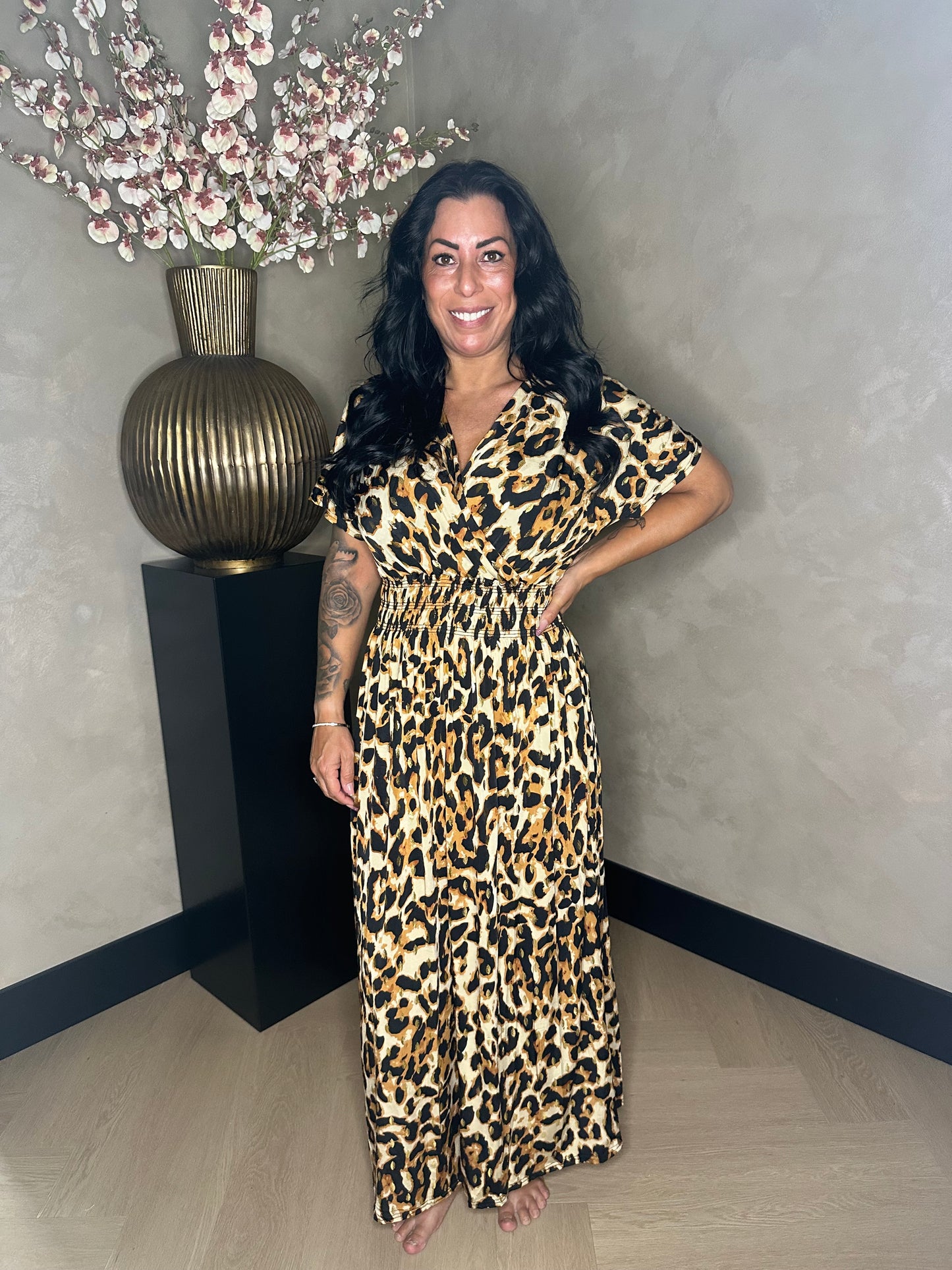 Magic Dress Leopard Gold Camel
